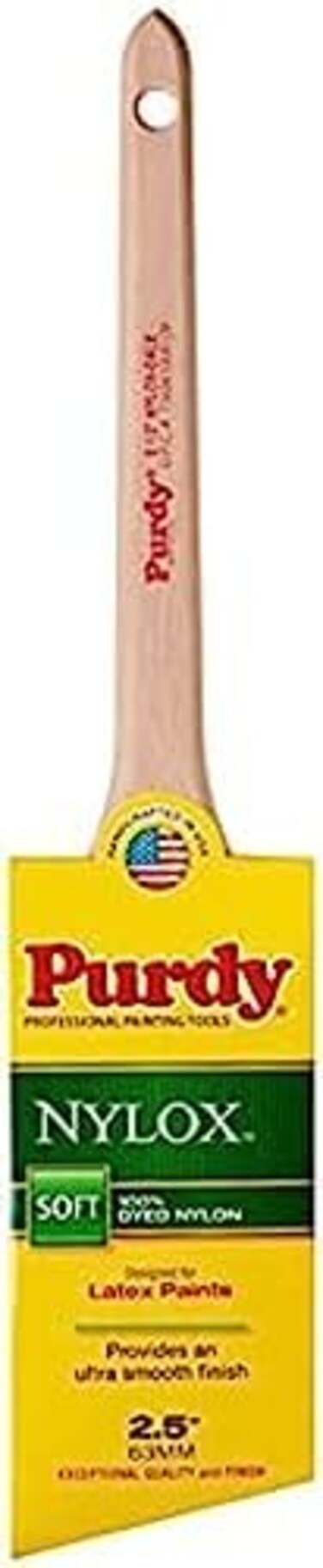 Purdy 144080225 Nylox Series Dale Angular Trim Paint Brush, 2-1/2 inch
