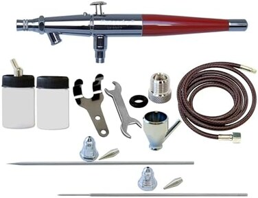 Paasche Airbrush Paasche Double Action Siphon Feed Airbrush Set, Multi-Colour, 26.04 x 19.05 x 4.45 cm