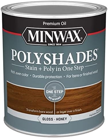 منواكس طلاء خشبي من بولي شيدز + لمسة نهائية من البولي يوريثين - كوارت، عسل، لامع