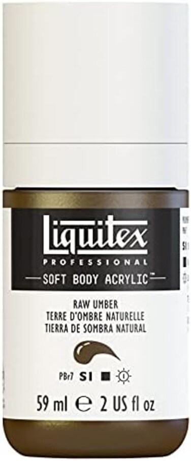 Liquitex Professional Soft Body Acrylic Paint, 59ml (2-oz) Bottle, Raw Umber