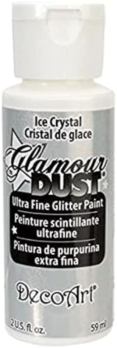 DecoArt Glamour Dust 2-Ounce Ice Crystal Glitter Paint