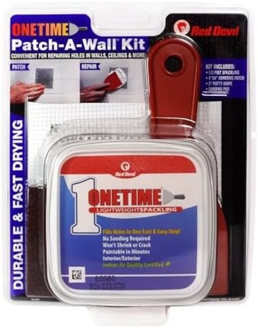 ريد ديفل 0549 ون تايم خفيفة الوزن رقعة على الحائط 1/2 باينت، عبوة واحدة، ابيض