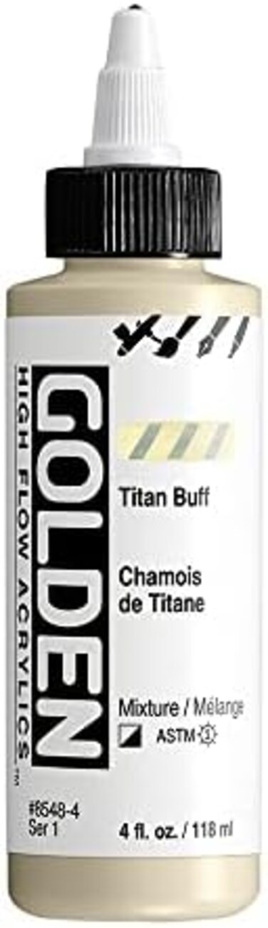 Golden Artist Colors High Flow Acrylic, 4 oz., Titan Buff
