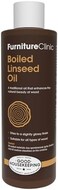 Furniture Clinic Boiled Linseed Oil for Wood Furniture &amp; More Restore a Finish for Furniture, Table Tops, Stone &amp; Metal Wood Care for Interior Oak, Pine, Teak &amp; More Glossy 8.5oz Refined Oil