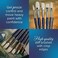 Silver Brush Limited Bristlon Filbert Long Handle Series 1903 Size 0, Synthetic Bristle, Cobalt Blue, 29x1x1 cm