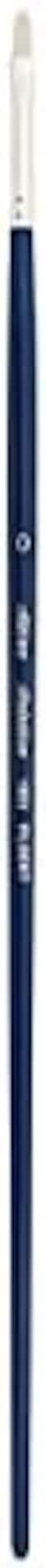 Silver Brush Limited Bristlon Filbert Long Handle Series 1903 Size 0, Synthetic Bristle, Cobalt Blue, 29x1x1 cm