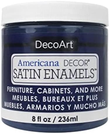Decoart Americana Decor Satin Enamels 8oz Dk Denim