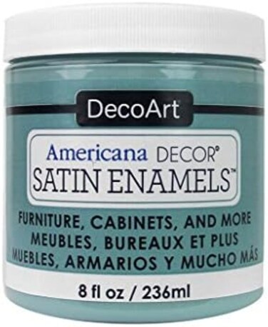 Decoart Americana Decor Satin Enamels 8oz Sea Blue