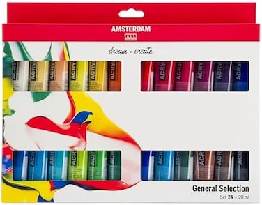 Amsterdam Set of 24 x 20ml Tubes Acrylic