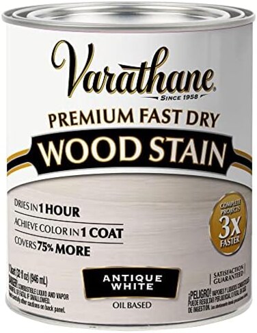 Varathane Rust-Oleum Premium Fast Dry Wood Stain Antique White, 297424