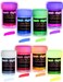 Neon Nights Glow in the Dark Paint - Set of 8, 20 mL Acrylic Paints for Outdoor and Indoor Use on Canvas &amp; Walls - Gifts for Artists - Phosphorescent