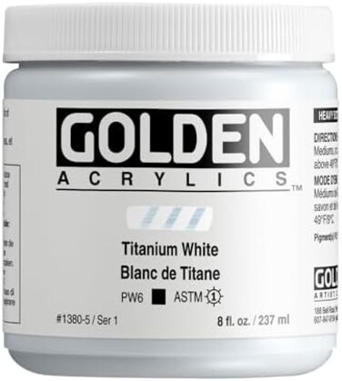 Golden Artist Colors HB ACR TITANIUM WHITE 8oz