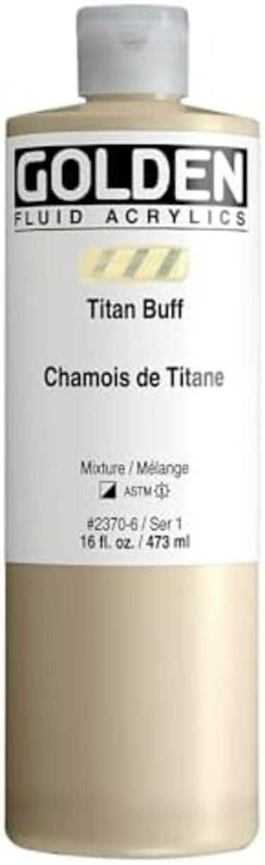 Golden Artist Colors FLUID ACR TITAN BUFF 16oz