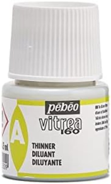 PEBEO Vitrea 160, Glass Paint Thinner, 45 ml Bottle, 1.5 Fl Oz (Pack of 1)