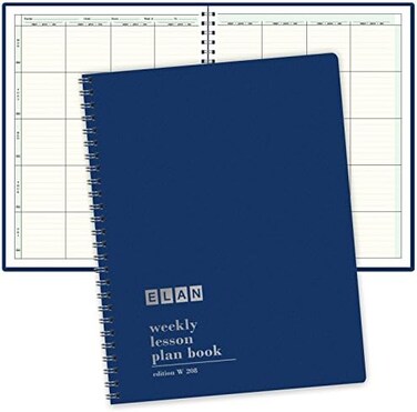 Elan Publishing Company 8 Period Teacher Lesson Plan; Days Vertically Down the Side (W208)