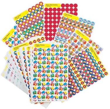 Trend Enterprises Positive Messages and Appealing, Variety Pack Incentive Sticker, 13/32 in, Pack of 9000