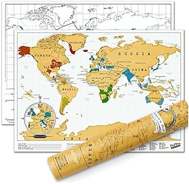 Luckies Scratch Map - Travel Edition