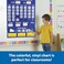 Learning Resources Calendar &amp; Weather Pocket Chart, Calendar for Kids, Classroom Supplies, Homeschool, Set of 136, Ages 3+