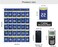 MISSLO Classroom Cell Phone Calculator Holder Numbered 30 Pockets Chart Hanging Wall Door Storage Organizer (Blue)