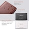 Sooez Leather Professional Business Card Book Holder Organizer, 240 Capacity Credit Card Booklet, PU Name Cards Holder Storage File for Men Women, Brown