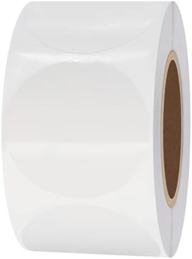 هيبسك ملصقات رقائق دائرية شفافة مقاس 1.5 انش مقاس 38 ملم (1.5 انش)