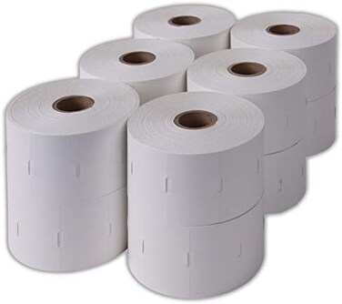 KENCO 800999-009 Compatible 2.25in. X 1.375in. Direct Thermal Tags (12 Rolls)