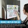 cinch! Magnetic Dry-Erase Whiteboard Sheet For The Kitchen Refrigerator: With Stain-Resistant Technology - 2 Sizes - Includes 4 Markers And A Large Eraser With Magnets - Refrigerator Whiteboard Organi