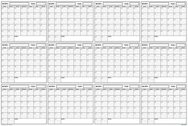 SwiftGlimpse 24x36 Large Jumbo Oversized Erasable Laminated Blank Annual Yearly Wall Calendar Poster, 12 Months, Reusable for Office, Academic or Home Two-Sided Reversible