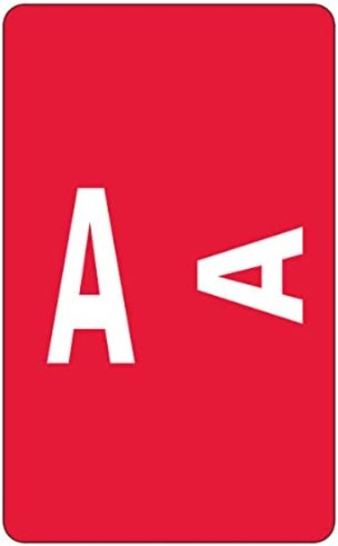 سميد ملصق حروف ابجدية ايه سي سي اس مرمز بالالوان من الفاز، ورقة ملصقات، احمر، 100 قطعة في كل عبوة (67171)، 1 انش × 1-5/8 انش