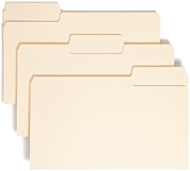 Smead SuperTab File Folder, Oversized 1/3-Cut Tab, Legal Size, Manila, 100 Per Box (15301)