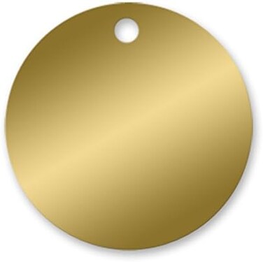 علامات النحاس - 1-1/2" دائرة - .020 - Pk/25