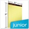 TOPS Docket Gold Writing Pads, 5" x 8", Jr. Legal Rule, Canary Paper, 50 Sheets, 12 Pack (63900)