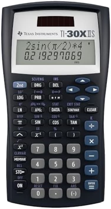 تيكساس انسترومنتس الة حاسبة علمية TI-30XIIS، اسود، عبوة واحدة