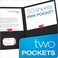 Oxford Twin-Pocket Folders, Textured Paper, Letter Size, Black, Holds 100 Sheets, Box of 25 (57506EE)
