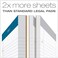 TOPS Docket Writing Pads, 8-1/2" x 11-3/4", Narrow Rule, White Paper, 100 Sheets, 4 Pack (99612)
