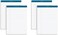 TOPS Docket Writing Pads, 8-1/2" x 11-3/4", Narrow Rule, White Paper, 100 Sheets, 4 Pack (99612)
