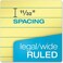 TOPS Docket Writing Pads, 8-1/2" x 11-3/4", Legal Rule, Canary Paper, 50 Sheets, 12 Pack (63400)