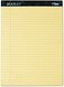 TOPS Docket Writing Pads, 8-1/2" x 11-3/4", Legal Rule, Canary Paper, 50 Sheets, 12 Pack (63400)