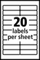 Avery Self-Adhesive Removable Labels, 0.5 x 1.75 Inches, White, 840 per Pack (05422)