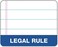 TOPS 63437 Double Docket Ruled Pads, 8 1/2 x 11 3/4, White, 100 Sheets (Pack of 6 Pads)