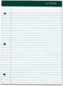 TOPS 63437 Double Docket Ruled Pads, 8 1/2 x 11 3/4, White, 100 Sheets (Pack of 6 Pads)