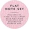 Graphique Vintage Musical Flat Notes (NT1155MB)