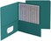 مجلد سميد ذو جيبين للوزن الثقيل، حجم الحروف، أزرق مخضر، 25 لكل صندوق (87867)