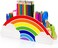 GAMENOTE Wooden Pen Holder &amp; Pencil Holders - Rainbow Supply Caddy Phone Holder Desk Organizer for Office Supplies Makeup Brush Classroom Organization for Women &amp; Kids