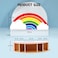 GAMENOTE Wooden Pen Holder &amp; Pencil Holders - Rainbow Supply Caddy Phone Holder Desk Organizer for Office Supplies Makeup Brush Classroom Organization for Women &amp; Kids