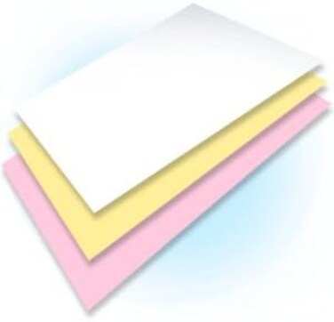 Next Day Labels Ream of 167 Sets 3 Part Plain Collated Color Paper