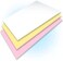 Next Day Labels Ream of 167 Sets 3 Part Plain Collated Color Paper