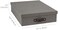 Bigso Box of Sweden Bigso Oskar Canvas Fiberboard Document Letter Box - File Organizer Box for Important Paperwork - Document Storage with a Lid &amp; Leather Handle - 3.3 in x 10.2 in x 13.8 in - Gray