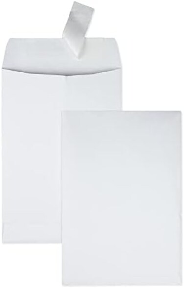 Quality Park QUA44334, Redi-Strip Catalog Envelopes, 100 / Box, White