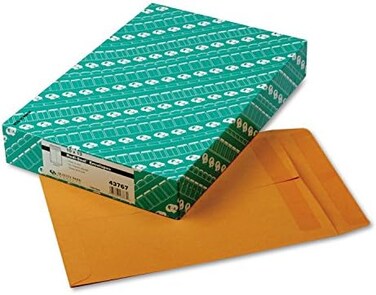 Quality Park Redi-Seal Catalog Envelopes, 10x13, 28lb, Kraft, 100/Box
